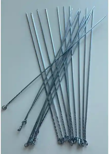 Mobilreyon 50 cm Kare Çelik Mangal Şişi Restoran ve Ev Kullanımı İçin Dayanıklı