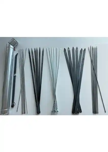 Mobilreyon Adana Kebap Mangal Şiş Seti 40 Parça Dayanıklı ve Güvenli Kullanım İçin