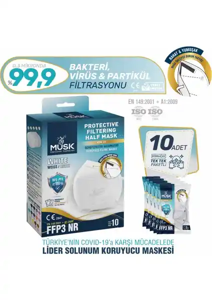 Musk FFP3 Maske N99: Yüksek Koruma ve Konfor Sunan Günlük Kullanım Maskesi