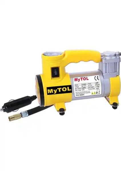 Mytol Araç Lastik Şişirme Pompası: Dayanıklı ve Yüksek Performanslı Lastik Şişirme Cihazı