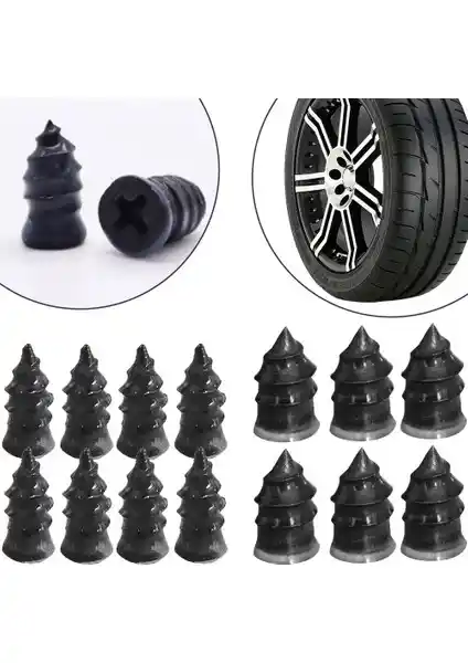 Nefertiya Lastik Tamir Kiti Kauçuk Vida Seti ile Güvenli ve Kolay Lastik Tamiri