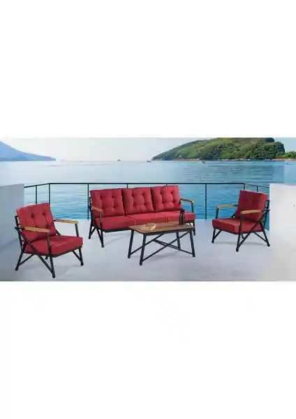 Nejan Nefin 180 Siyah Oturma Grubu: Modern ve Şık Tasarım ile Dayanıklı Mobilya Çözümü