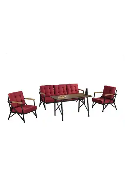 Nejan Nefin 180 Siyah Oturma Grubu Modern ve Şık Tasarımıyla Konfor Sunar