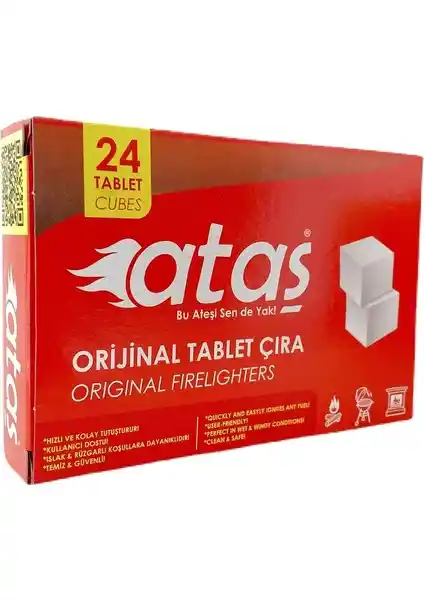 Odunsuz ve Güvenli Atas Ataş Tutuşturucu Tablet Çıra ile Kolay Tutuşturma Yöntemi