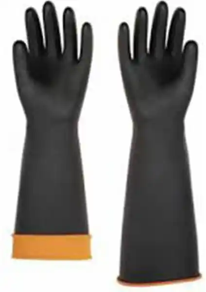 Özbay Siyah Uzun Kimyasal Eldiveni 45cm Güvenlik ve Dayanıklılık İçin Profesyonel Kullanım