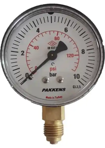 Pakkens 63 Mm Manometre 0-10 Bar Endüstriyel Basınç Ölçüm Cihazı Özellikleri ve Kullanım Rehberi