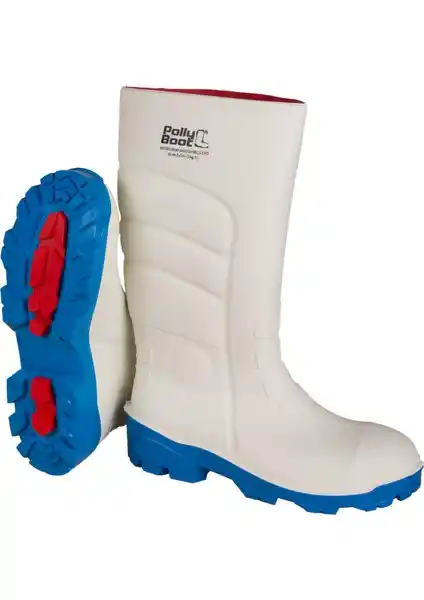 Polly Boot Galaxy Vega 04 Beyaz Çelik Burunsuz Çok Yönlü Endüstriyel Çizme Botu