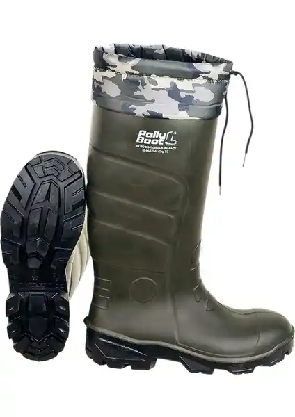 Polly Boot Galaxy Vega Kamuflaj Boğazlı Endüstriyel Bot: Güvenlik ve Konfor Bir Arada