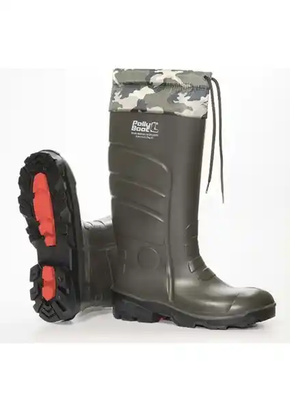 Polly Boot Galaxy Vega Koyu Haki Uzun Boğazlı Bot Şıklık ve Güvenlik Sunar
