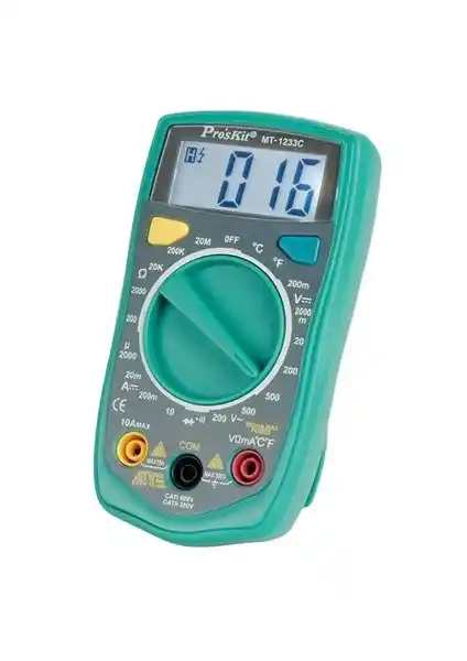 Pro's Kit Proskit MT-1233C Dijital Multimetre: Güçlü ve Güvenilir Elektrik Ölçüm Cihazı