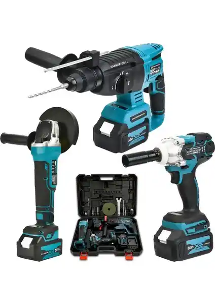 Prohummer PH-SM023 Akülü 58VF Ultra 3’lü Set: Çok Fonksiyonlu Profesyonel Güç Kaynağı