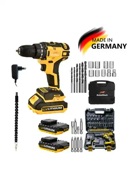 Rebellisch Germany 62 V 10 Ah Serisi Darbeli Matkap: Güç ve Dayanıklılık Artık Daha Üst Seviyede