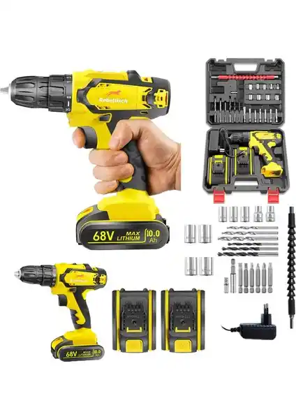 Rebellisch Germany 68 V 10 Ah Rasting Serisi Çift Akülü Vidalama Matkap İncelemesi