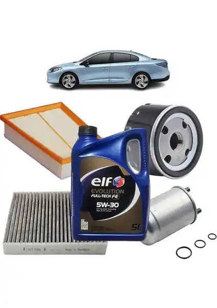 Renault Fluence 4Plus Karbon Filtre Bakım Seti 1.5 Dci K9K Evolution detaylı inceleme