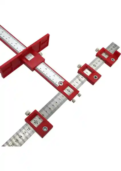 Rox Wood 0058 Delik Delme Merkezleme Kılavuz Cetveli Profesyonel Ahşap İşlem Aletleri