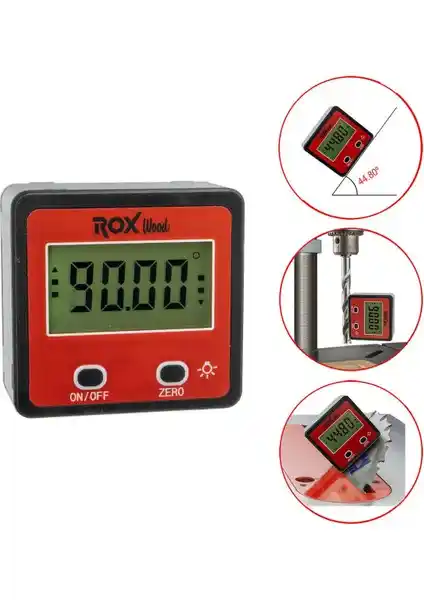 Rox Wood 0095 Dijital Mıknatıslı Açı Ölçer: Hassas ve Pratik Ölçüm Çözümü