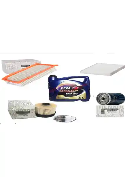 Sert-Par Clio 4 Bakım Seti Yağ ve Filtreleri ile Güvenilir Otomobil Bakımı