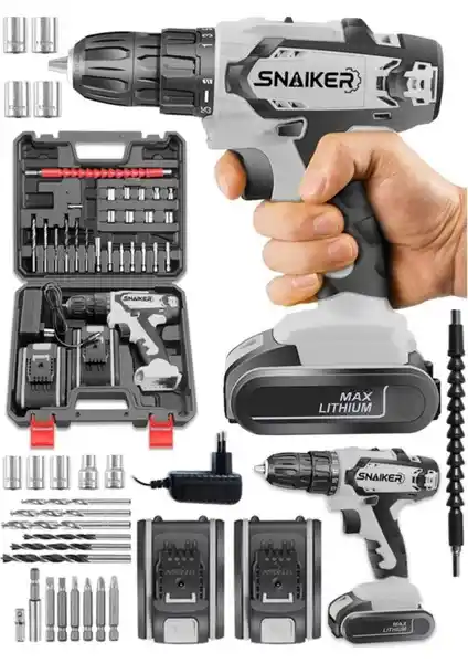 Snaiker 12 V 1.2 Ah Cooper-S Darbeli Çift Akülü Vidalama Matkap İnceleme ve Teknik Özellikler