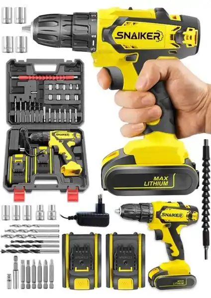 Snaiker 12V 1.2Ah Cooper Darbeli Çift Metal Şanzumanlı Akülü Vidalama Matkap Özellikleri ve Kullanım Alanları