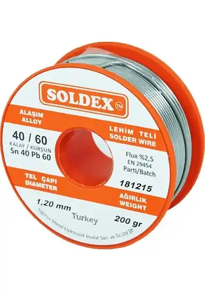Soldex 40-60 Lehim Teli Profesyonel Kullanım İçin Güçlü ve Güvenilir Performans