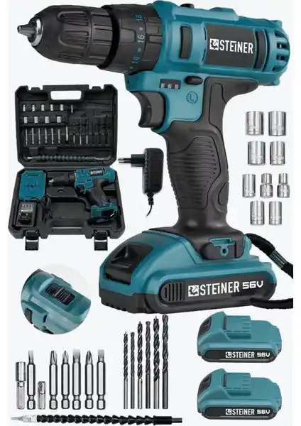 Steiner Germany Technology 56V Çift Akülü Darbeli Vidalama Matkap Seti İncelemesi
