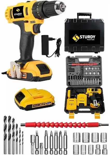 Sturdy 46VF 5MAh Lityum Pil Çift Akülü Darbeli Turbo Şarjlı Matkap Özellikleri ve Performansı