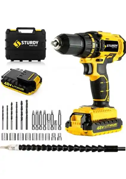 Sturdy 58V10Ah Metal Sanzumanlı Yeni Seri 27 Parça Setli Lion Şarjlı Matkap İncelemesi