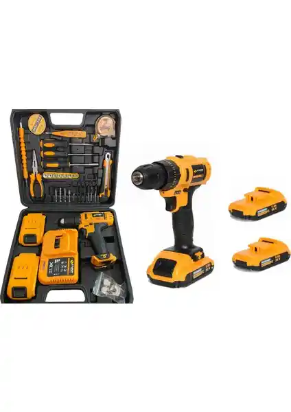 Sturdy Japon Tools 92vf 12mh Çift Akülü 99 Parça Tamir Seti Profesyonel ve Amatör Kullanıcılar İçin