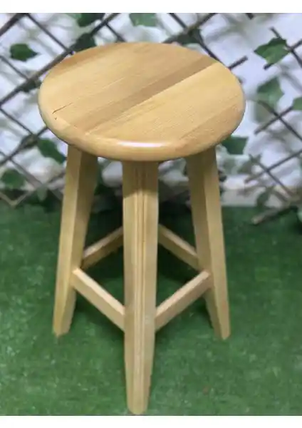 Taburecity Naturel Ahşap Bar Taburesi: Estetik ve Dayanıklı Masif Gürgen Tasarımı