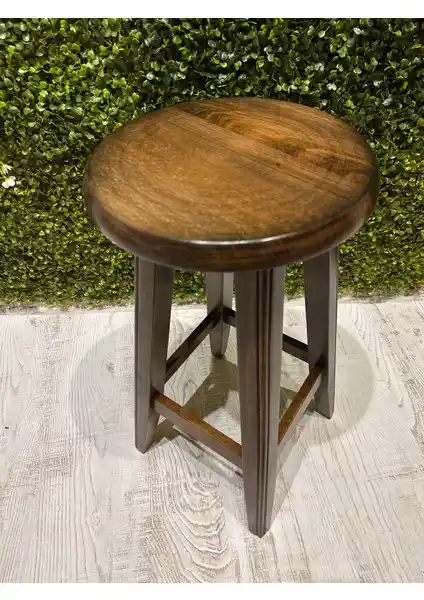 Taburecity Siyah Ahşap Bar Taburesi: Modern ve Rustik Tarzlarda Dayanıklı Tasarım