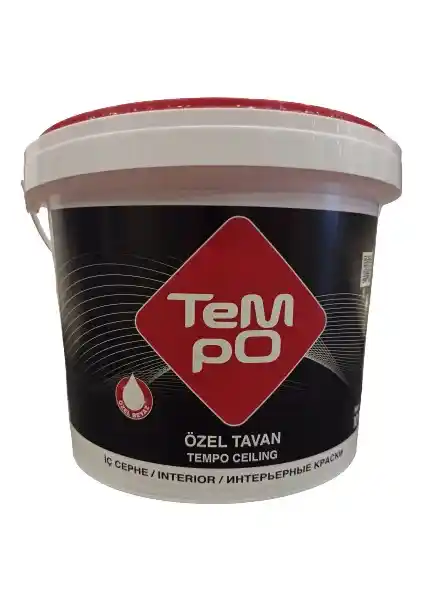 Tempo Özel Tavan Boyası 10 Kg İç Mekanlar İçin Yüksek Kaplama ve Estetik Sunar
