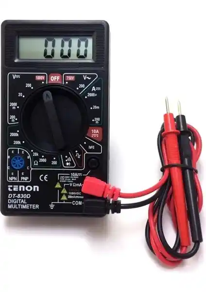 Tenon DT-830D Dijital Multimetre Elektrik ve Elektronik Ölçüm Cihazı