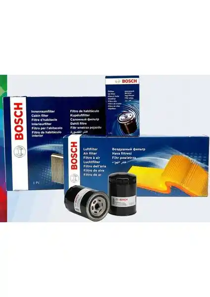 Toyota Corolla 1.4 D4D için Bosch Orijinal Filtre Bakım Seti Güvenilir ve Uyumlu Ürün