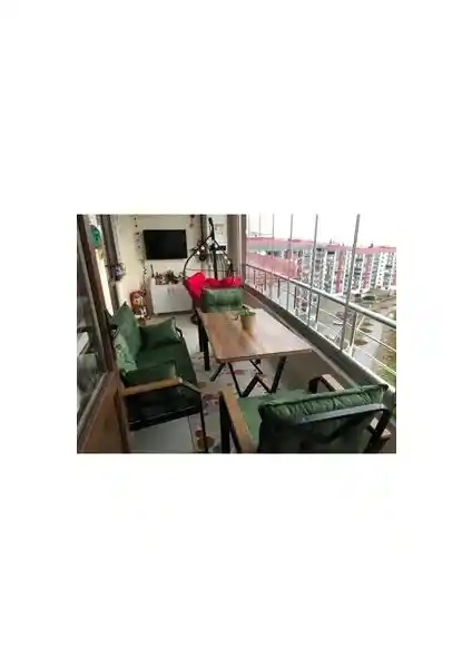 Tu Tienda 2+1+1 Masa ve Oturma Seti Bahçe ve Balkonlar İçin Dayanıklı Tasarım