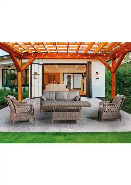 Tu Tienda Ronda 3+1+1 Oturma Grubu ve Masa ile Bahçe ve Balkonlar İçin Dayanıklı Mobilya Seçenekleri