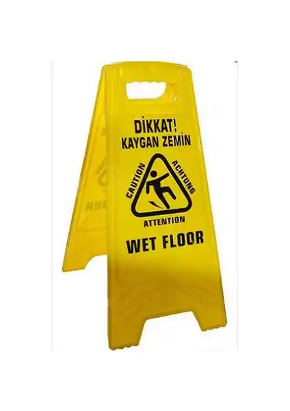 Tüpaş Kaygan Zemin Tabelası İş Güvenliğini Artıran Çok Amaçlı Uyarı Levhası