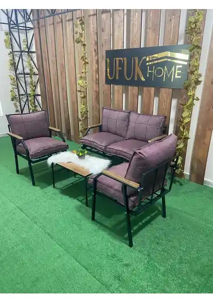 Ufuk Home Linda 211 Sehpalı Bahçe Takımı: Modern ve Dayanıklı Dış Mekan Mobilyası