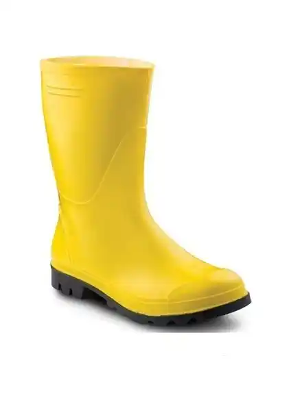 Ulaş PVC İşçi Çizmesi Kısa Sarı: Dayanıklı ve Konforlu İş Güvenliği Çizmesi