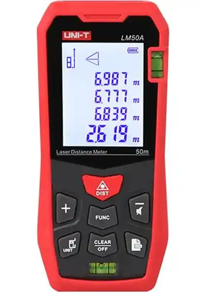 Uni-T LM50A Lazer Mesafe Ölçer: Hassas ve Pratik Mesafe Ölçüm Çözümü