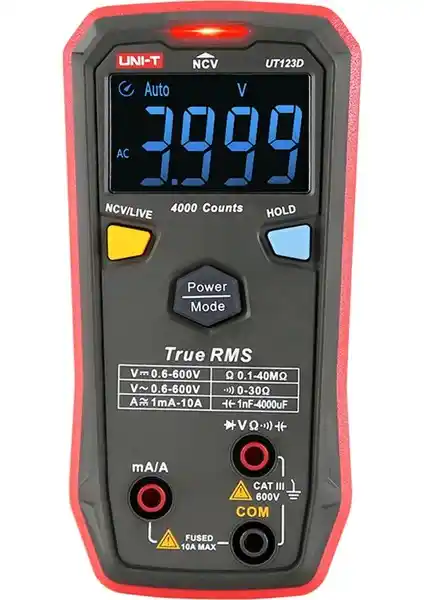 Uni-T UT-123D Otomatik Dijital Multimetre: Güçlü ve Kullanımı Kolay Elektrik Ölçüm Cihazı
