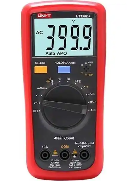 Uni-T UT 136C+ Dijital Multimetre: Güvenilir ve Çok Fonksiyonlu Ölçüm Aracı