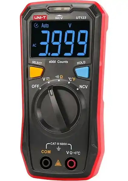 Uni-T UT123 LED Ekranlı Otomatik Multimetre: Çok Fonksiyonlu Elektrik Ölçüm Aracı