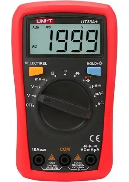 Uni-T UT33A+ Dijital Multimetre Endüstriyel ve Elektronik Ölçüm Aracı