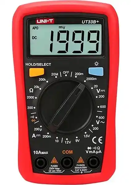 UNI-T UT33B+ Dijital Multimetre: Güçlü ve Güvenilir Elektrik Ölçüm Cihazı