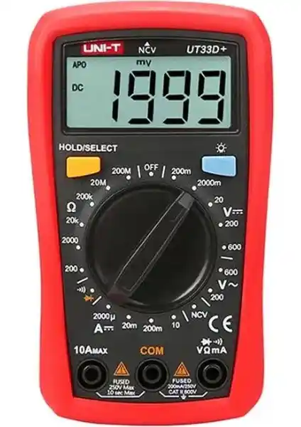 UNI-T UT33D+ Dijital Multimetre: Güvenilir ve Dayanıklı Elektrik Ölçüm Çözümü