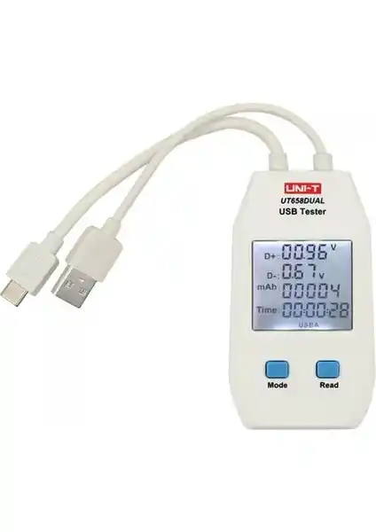 Uni-Trend Uni-T UT658DUAL USB Test Cihazı Güç ve Güvenlik Analizi için Çok Fonksiyonlu Ölçüm Aracı