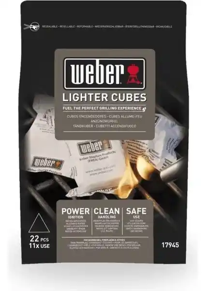 Weber Mangal Kömürü Tutuşturma Küpleri Güvenli ve Çevre Dostu Ateşleme Çözümü