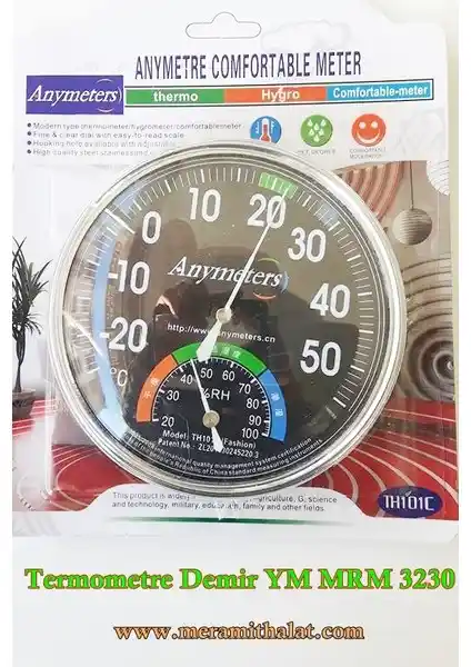 Wetto Mekanik Termometre Nem Isı Ölçer: Dayanıklı ve Hassas Ölçüm Cihazı