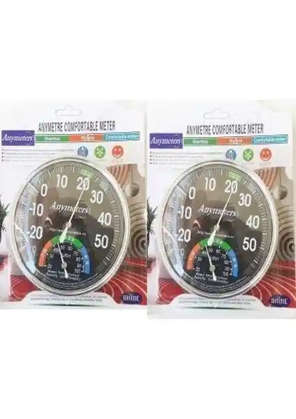 Wetto Mekanik Termometre Nem Isı Ölçer Seti: Güvenilir ve Dayanıklı Ortam Ölçüm Cihazları
