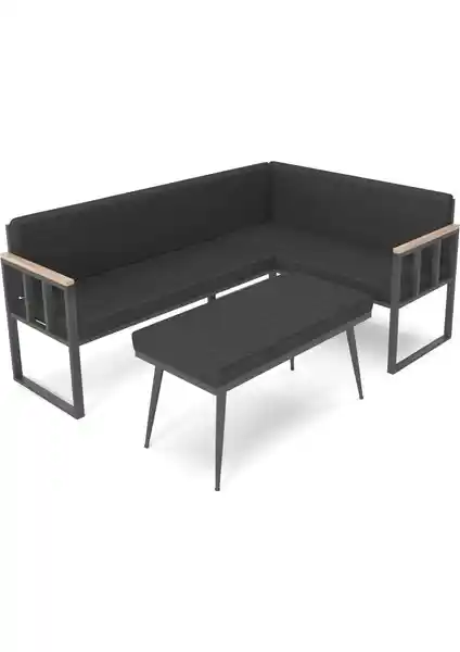 Wood House Poli Bahçe Köşe Takımı: Modern ve Dayanıklı Dış Mekan Mobilyası Çözümü